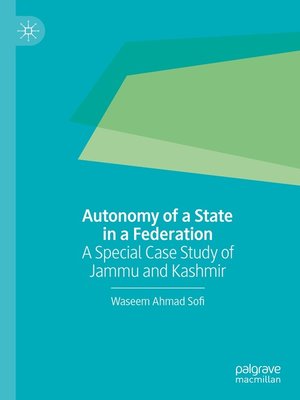 cover image of Autonomy of a State in a Federation